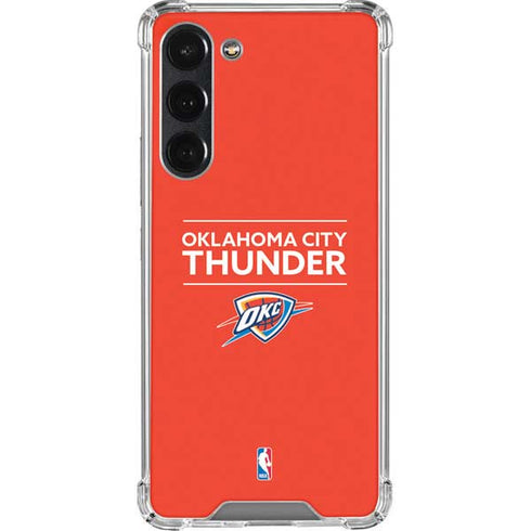 NBA Oklahoma City Thunder Standard - Orange Galaxy S23 Plus Clear Case