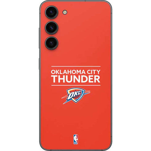 NBA Oklahoma City Thunder Standard - Orange Galaxy S23 Plus Skin