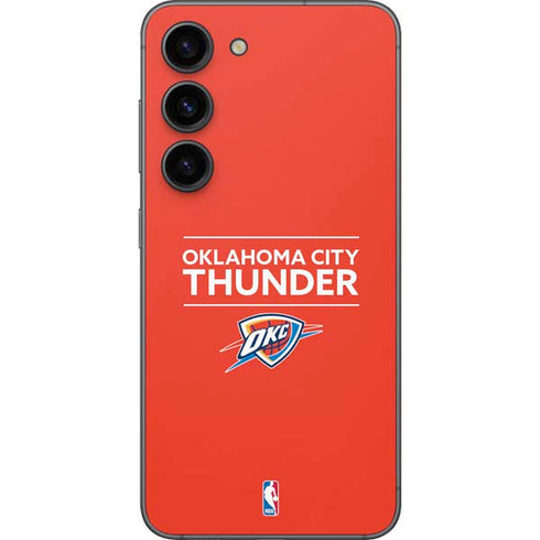 NBA Oklahoma City Thunder Standard - Orange Galaxy S23 Skin