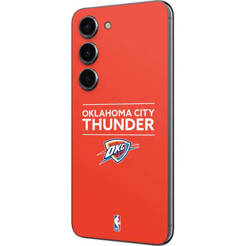 NBA Oklahoma City Thunder Standard - Orange Galaxy S23 Skin