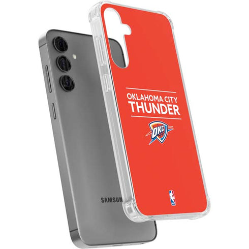 NBA Oklahoma City Thunder Standard - Orange Galaxy S24 Plus Clear Case