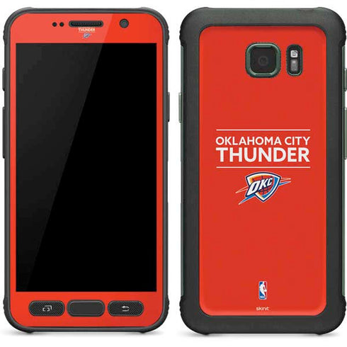 NBA Oklahoma City Thunder Standard - Orange Galaxy S7 Active Skin