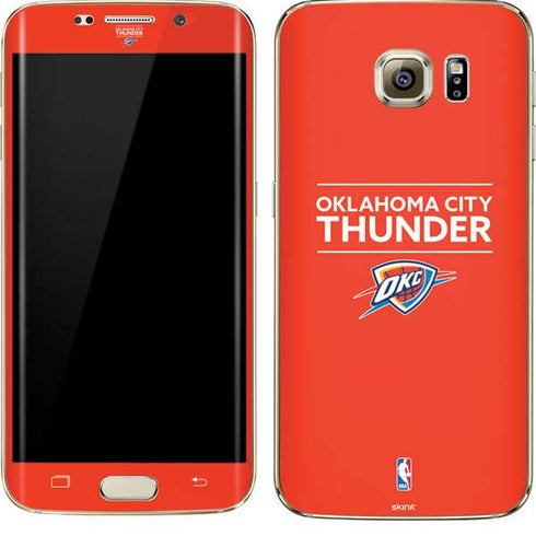 NBA Oklahoma City Thunder Standard - Orange Galaxy S7 Edge Skin