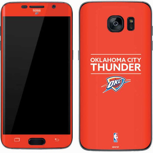 NBA Oklahoma City Thunder Standard - Orange Galaxy S7 Skin