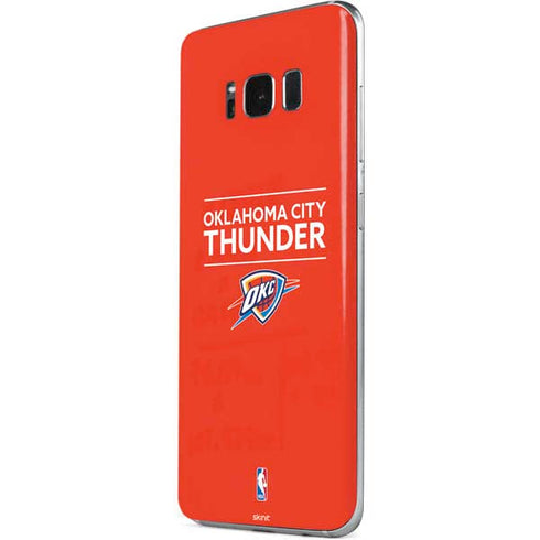 NBA Oklahoma City Thunder Standard - Orange Galaxy S8 Plus Skin