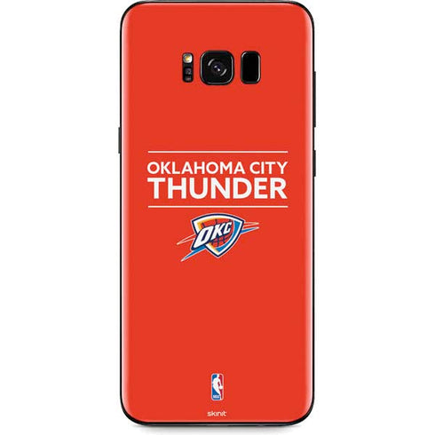 NBA Oklahoma City Thunder Standard - Orange Galaxy S8 Skin