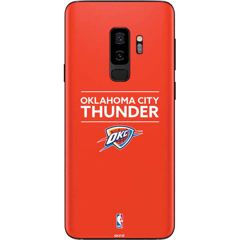 NBA Oklahoma City Thunder Standard - Orange Galaxy S9 Plus Skin