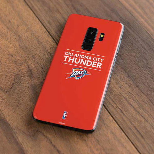 NBA Oklahoma City Thunder Standard - Orange Galaxy S9 Plus Skin