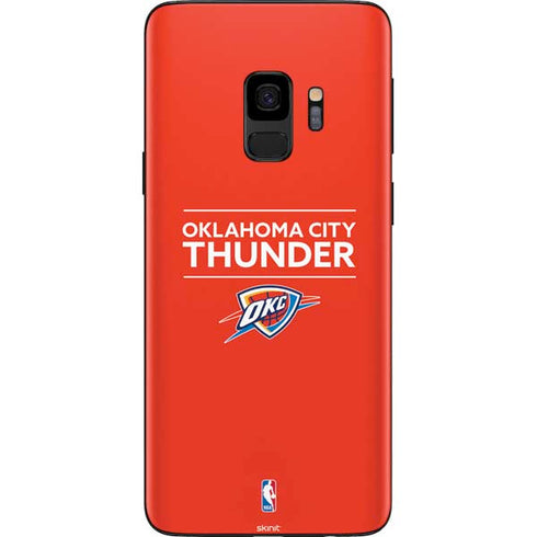 NBA Oklahoma City Thunder Standard - Orange Galaxy S9 Skin