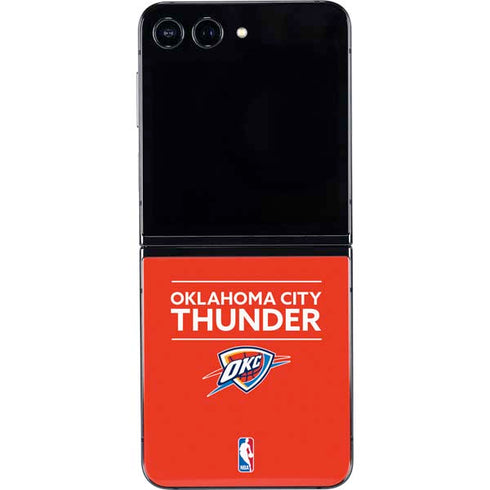 NBA Oklahoma City Thunder Standard - Orange Galaxy Z Flip5 5G Skin