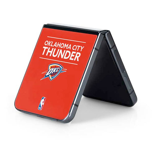 NBA Oklahoma City Thunder Standard - Orange Galaxy Z Flip5 5G Skin