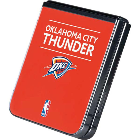 NBA Oklahoma City Thunder Standard - Orange Galaxy Z Flip5 5G Skin