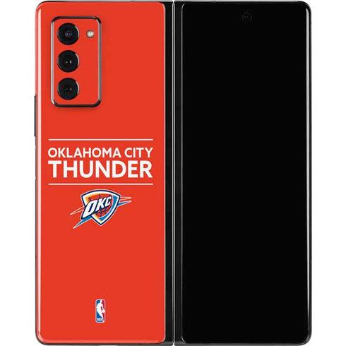 NBA Oklahoma City Thunder Standard - Orange Galaxy Z Fold2 5G Skin