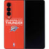 NBA Oklahoma City Thunder Standard - Orange Galaxy Z Fold4 5G Skin