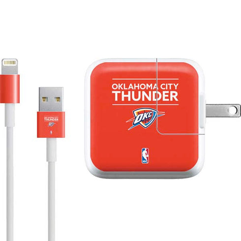 NBA Oklahoma City Thunder Standard - Orange iPad Charger (10W USB) Skin