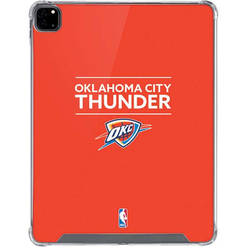 NBA Oklahoma City Thunder Standard - Orange iPad Pro 12.9in (2020) Clear Case