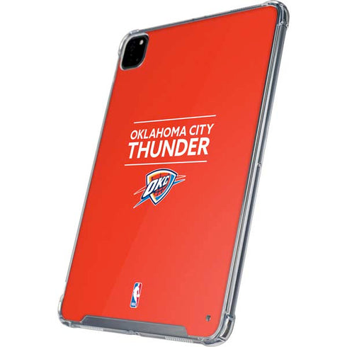 NBA Oklahoma City Thunder Standard - Orange iPad Pro 12.9in (2020) Clear Case