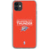 NBA Oklahoma City Thunder Standard - Orange iPhone 11 Clear Case