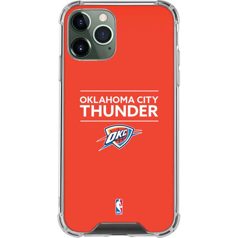 NBA Oklahoma City Thunder Standard - Orange iPhone 11 Pro Max Clear Case