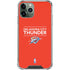 NBA Oklahoma City Thunder Standard - Orange iPhone 11 Pro Max Clear Case