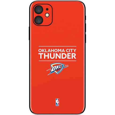 NBA Oklahoma City Thunder Standard - Orange iPhone 11 Skin