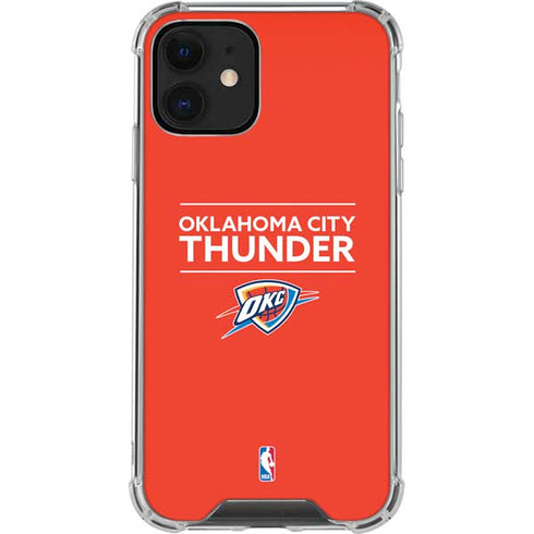NBA Oklahoma City Thunder Standard - Orange iPhone 12 Clear Case