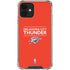 NBA Oklahoma City Thunder Standard - Orange iPhone 12 Mini Clear Case