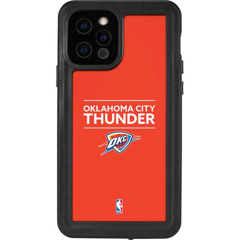 NBA Oklahoma City Thunder Standard - Orange iPhone 12 Pro Waterproof Case