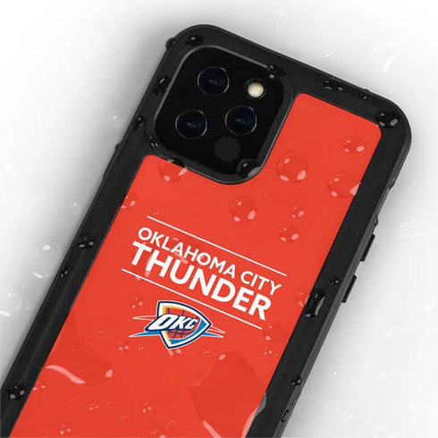 NBA Oklahoma City Thunder Standard - Orange iPhone 12 Pro Waterproof Case