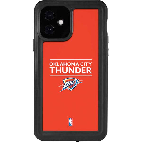 NBA Oklahoma City Thunder Standard - Orange iPhone 12 Waterproof Case