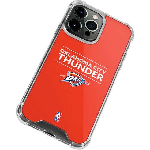 NBA Oklahoma City Thunder Standard - Orange iPhone 15 Pro Max Clear Case