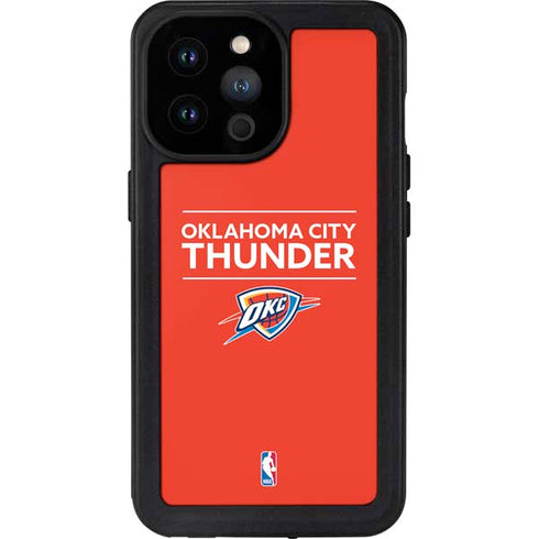 NBA Oklahoma City Thunder Standard - Orange iPhone 14 Pro Max Waterproof Case