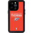 NBA Oklahoma City Thunder Standard - Orange iPhone 14 Pro Waterproof Case