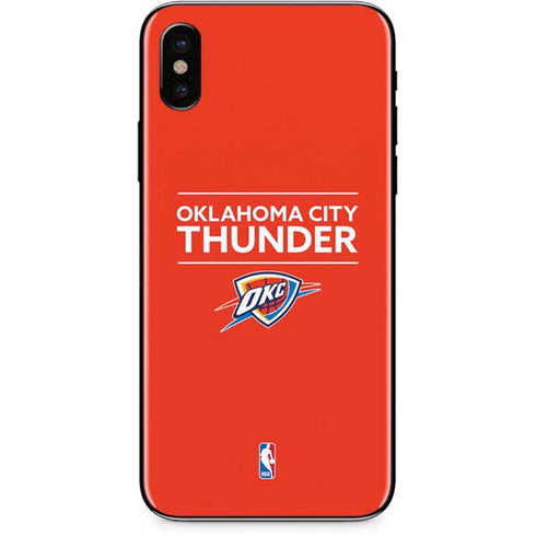NBA Oklahoma City Thunder Standard - Orange iPhone X Skin