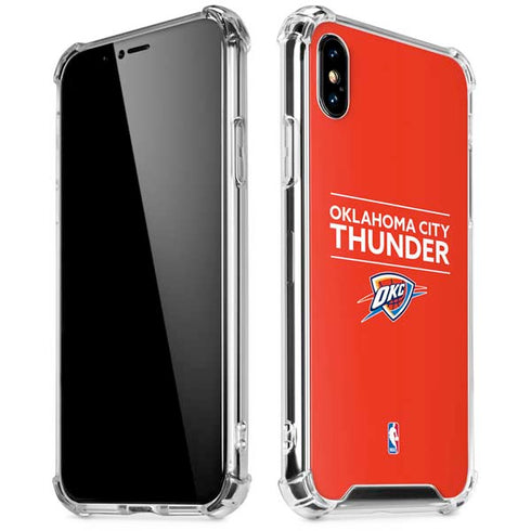 NBA Oklahoma City Thunder Standard - Orange iPhone XS Max Clear Case