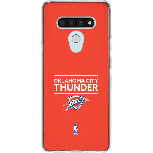 NBA Oklahoma City Thunder Standard - Orange LG Stylo 6 Clear Case