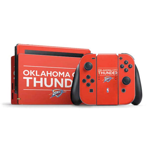 NBA Oklahoma City Thunder Standard - Orange Nintendo Switch Bundle Skin