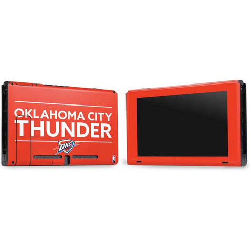 NBA Oklahoma City Thunder Standard - Orange Nintendo Switch Bundle Skin
