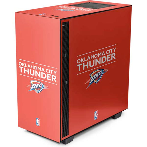 NBA Oklahoma City Thunder Standard - Orange NZXT H510 Compact ATX Mid-Tower Case Skin