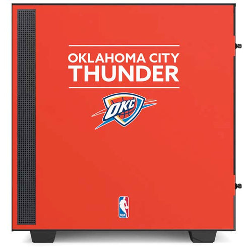 NBA Oklahoma City Thunder Standard - Orange NZXT H510 Compact ATX Mid-Tower Case Skin