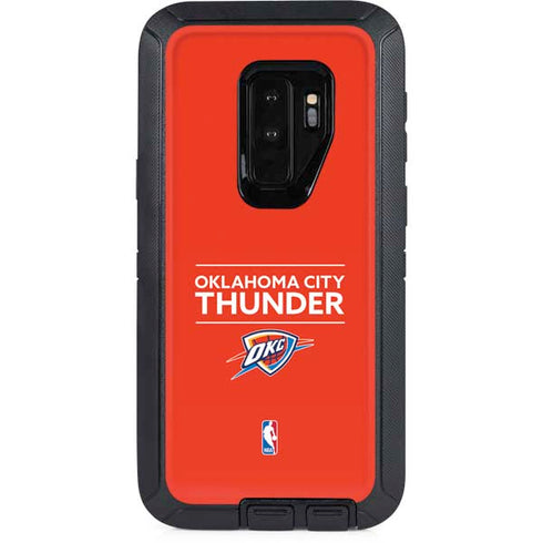 NBA Oklahoma City Thunder Standard - Orange Otterbox Defender Galaxy Skin