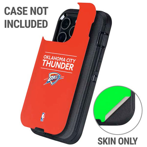 NBA Oklahoma City Thunder Standard - Orange Otterbox Defender iPhone Skin
