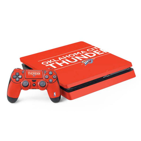 NBA Oklahoma City Thunder Standard - Orange PS4 Slim Bundle Skin