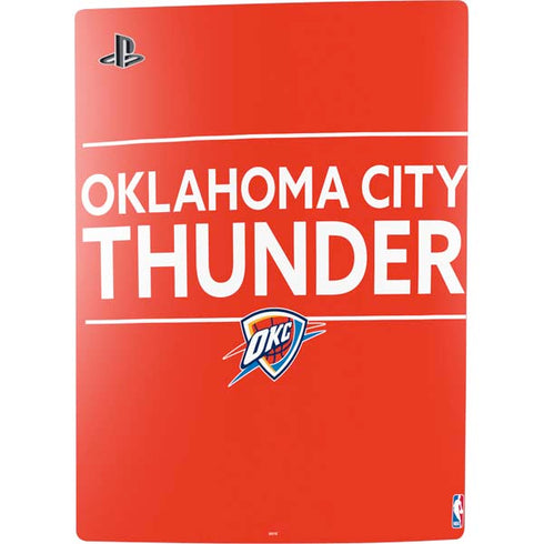NBA Oklahoma City Thunder Standard - Orange PS5 Digital Edition Console Skin