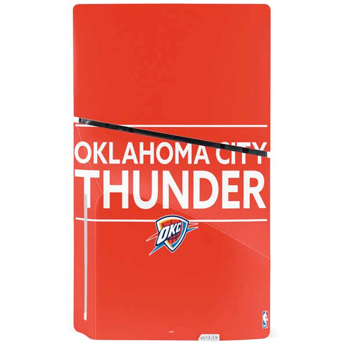 NBA Oklahoma City Thunder Standard - Orange PS5 Slim Disk Console Skin