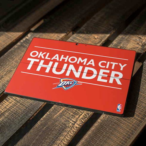 NBA Oklahoma City Thunder Standard - Orange Surface Pro 7 Skin