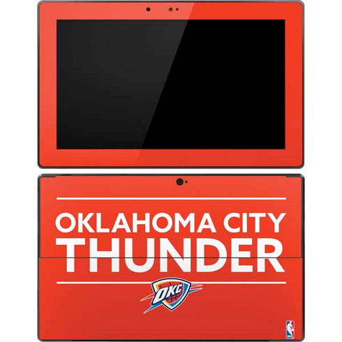 NBA Oklahoma City Thunder Standard - Orange Surface Pro Tablet Skin