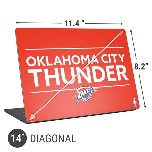 NBA Oklahoma City Thunder Standard - Orange Universal Laptop 14in (11.4 x 8.2in) Skin