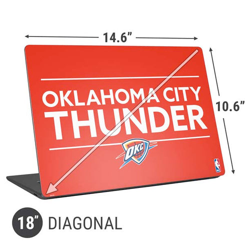 NBA Oklahoma City Thunder Standard - Orange Universal Laptop 18in (14.6 x 10.6in) Skin