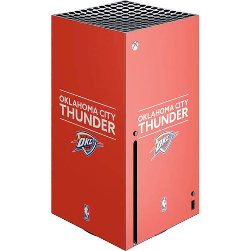 NBA Oklahoma City Thunder Standard - Orange Xbox Series X Console Skin
